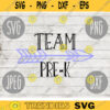 Back to School Pre K Team svg png jpeg dxf cut file Commercial Use SVG Back to School Teacher Appreciation First Day Grad 875