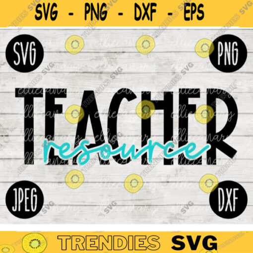 Back to School Resource Teacher Squad svg png jpeg dxf cut file Small Business Use Teacher Appreciation First Day Rainbow 2499