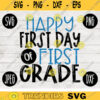 Back to School SVG Happy First Day First Grade svg png jpeg dxf cut file Commercial Use SVG Teacher Appreciation First Day 5th 2475
