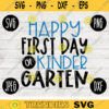 Back to School SVG Happy First Day Kindergarten svg png jpeg dxf cut file Commercial Use SVG Teacher Appreciation First Day Kinder 2097