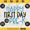 Back to School SVG Happy First Day Pre K svg png jpeg dxf cut file Commercial Use SVG Teacher Appreciation First Day Preschool 2405