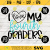 Back to School SVG I Love My Fourth Graders svg png jpeg dxf cut file Commercial Use SVG Teacher Appreciation First Day 4th 850