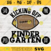 Back to School SVG Kicking Off Kindergarten svg png jpeg dxf cut file SVG Teacher Appreciation Football Boy Girl Design Kinder 1653
