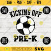 Back to School SVG Kicking Off Pre K svg png jpeg dxf cut file SVG Teacher Appreciation Soccer Football Boy Girl Design Preschool Prek 2401