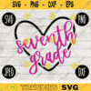 Back to School SVG Seventh Grade 7th svg png jpeg dxf cut file Commercial Use SVG Teacher Appreciation First Day Middle School 393