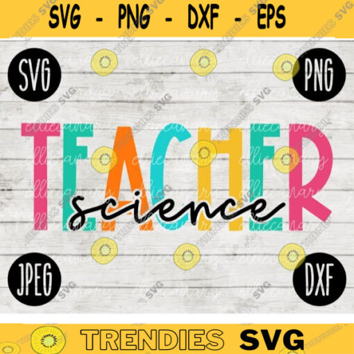 Back to School Science Team Squad svg png jpeg dxf cut file Small Business Use Teacher Appreciation First Day Rainbow 2613