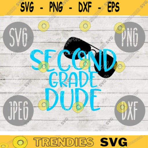 Back to School Second Grade Dude svg png jpeg dxf cutting file Commercial Use SVG Back to School Teacher First Day Grad Boy 1789