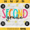 Back to School Second Grade Teacher Squad svg png jpeg dxf cut file Small Business Use Teacher Appreciation First Day Rainbow 2081