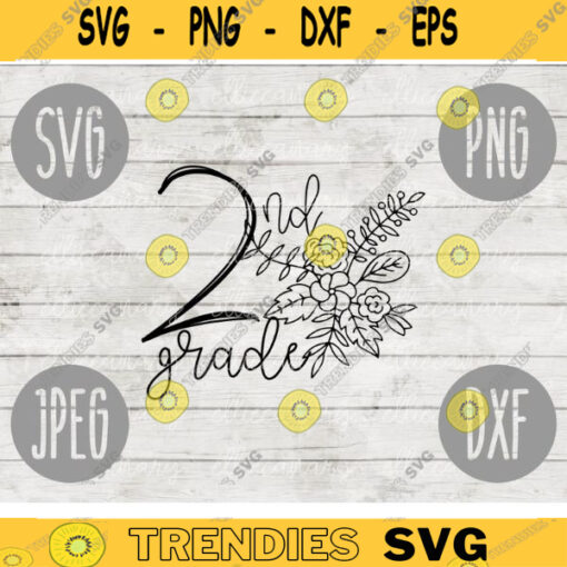 Back to School Second Grade svg png jpeg dxf cutting file Commercial Use SVG Back to School Teacher Appreciation First Day Grad 1717