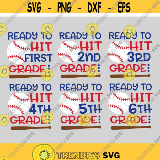 Back to School Svg Bundle Boy First Day of School Svg Ready to Crush Svg Truck Svg 1st 2nd 3rd 4th Grade Svg File for Cricut Png