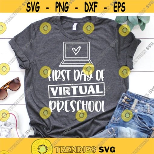 Back to School Svg Together through It All Online School Svg Quarantined Teacher Funny First Day of School Svg File for Cricut Png