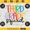 Back to School Third Grade Squad svg png jpeg dxf cut file Commercial Use SVG Teacher Appreciation First Day 3rd 184
