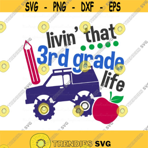 Back to school svg 3rd grade svg school svg png dxf Cutting files Cricut Funny Cute svg designs print for t shirt Design 879