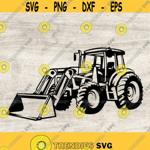 Backhoe SVG Bucket loader svg tractor svg dirt tractor svg Backhoe Loader SVG Heavy Equipment svg Construction Equipment tools svg Design 94