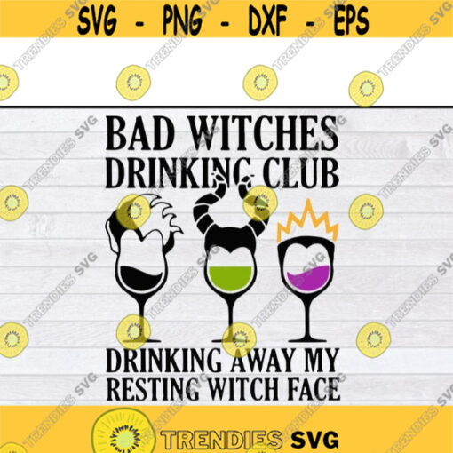 Bad Witches Drinking Club Halloween svg files for cricutDesign 113 .jpg