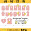 Badge Reel Display Card template Badge Reel Display Card template svg png pdf eps ai jpg dxf blank Badge Reel Display Card template Design 983 copy