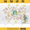 Bakery svg Bakery elementsFull Wrap Starbucks cold Cup 24 oz. SVG file for Cricutstarbucks cup svg Design 108