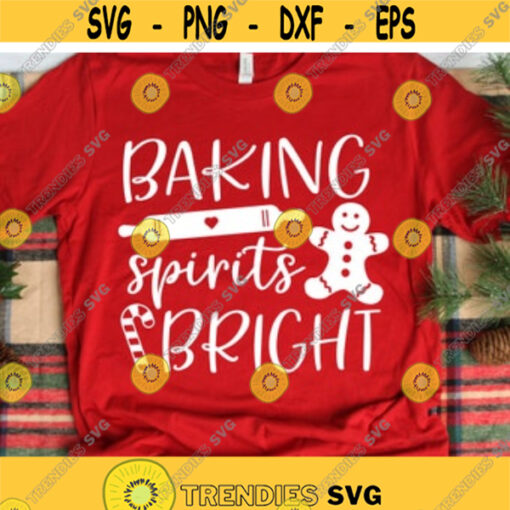 Baking Monogram Svg Christmas Monogram Svg Christmas Cookies Svg Rolling Pin Svg Funny Baking Team Shirt Cut Files for Cricut Png