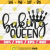 Baking Queen SVG Cut File Cricut Commercial use Silhouette Clip art Baking SVG Kitchen Decoration Design 387