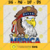 Bald Eagle with Mullet SVG Redneck Eagle Merica 4th of july independence day clipart SVG