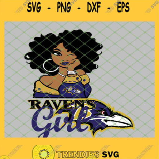 Baltimore Ravens Girl SVG PNG DXF EPS 1