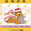 Bambi Sleeping And Bambi And Thumper Merry Christmas Clipart
