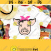 Bandanna Pig Svg Pig Shirt Svg Cut File for Cricut Design Silhouette Cameo Dxf Image Printable Vinyl Iron on Transfer Sublimation Clipart Design 473