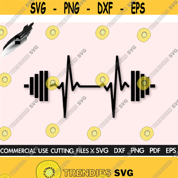Hot SVG - Barbell Heartbeat Svg Gym Svg Fitness Svg Weights Svg Squat ...