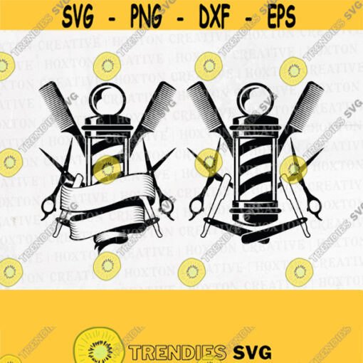 Barber Logo Svg File Barbershop Logo Svg Hair Stylist Logo Svg Barber Svg Cutting FileDesign 64