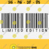Barcode Svg Limited Edition Svg Women T Shirt Design Svg Downloads PngEpsDxfPdf Svg Downloads For Shirts Commercial Use PngSvgEps Design 665