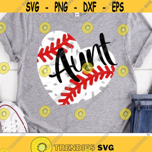 Baseball Aunt Svg Baseball Heart Svg Dxf Eps Png Baseball Auntie Cut Files Cheer Quote Clipart Grunge Svg Proud Aunt Silhouette Cricut Design 1493 .jpg
