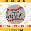 Baseball Brother SVG Cricut Cut File Silhouette Baseball SVG Commercial use Baseball shirt Baseball Fan Grunge Distressed Design 1076
