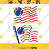 Baseball Flag Usa United states of america Cuttable Design SVG PNG DXF eps Designs Cameo File Silhouette Design 369