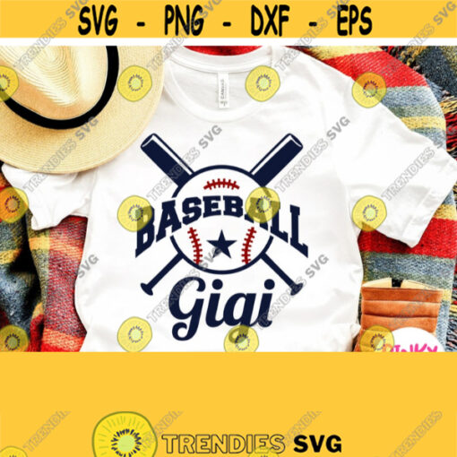 Baseball Gigi Svg Baseball Grandma Shirt Svg Cut File Grandmother of Baseball Boy SVG Cricut Design Silhouette Dxf Iron on Transfer Png Design 817