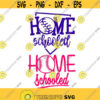 Baseball Home schooled Base Cuttable Design SVG PNG DXF eps Designs Cameo File Silhouette Design 1703