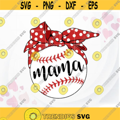 Baseball Mama Bandana SVG Sport SVG Mom Baseball svg for Shirt Cheer mom SVG cut file Cricut Silhouette Design 301.jpg