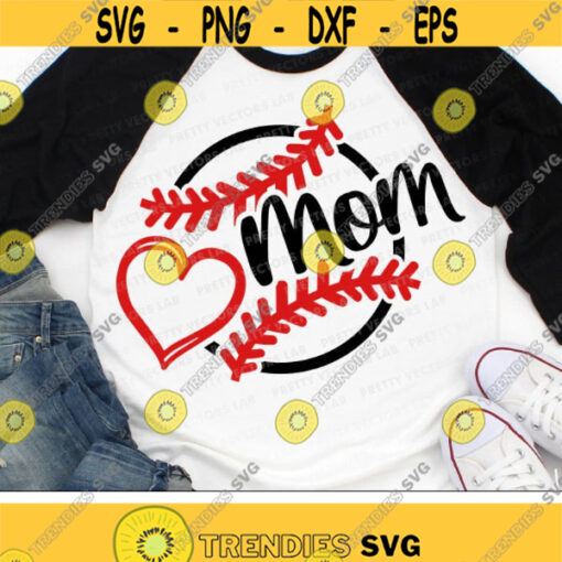 Baseball Mom Svg Baseball Heart Svg Dxf Eps Png Baseball Mama Cut Files Cheer Mom Quote Svg Proud Mother Clipart Silhouette Cricut Design 1539 .jpg