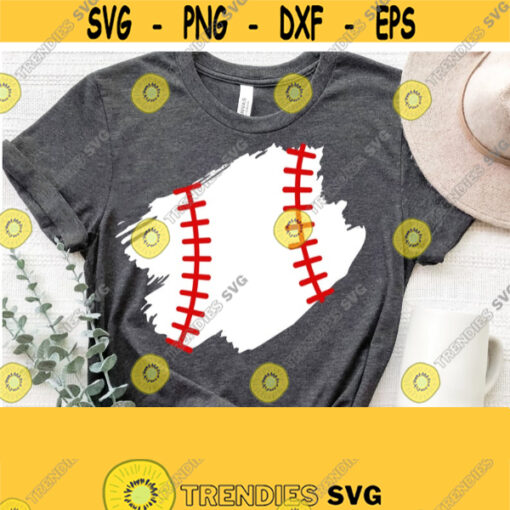 Baseball Paint Stroke Svg Baseball Svg Cut File Baseball Splatter Svg Digital Download Baseball Mom Shirt Design Svg Files for Cricut Design 1326