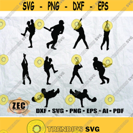 Baseball SVG DXF Eps Printable files Sihlouette files Vector filesDigital Download Design 599