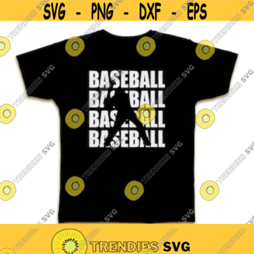 Baseball SVG For T Shirt Designs For Merch Print on demand design Png EPS Dxf Clip Art Baseball batter svg Baseball text shirt png Design 349