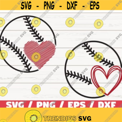 Baseball SVG Heart SVG Baseball Heart SVG Cricut Cut File Silhouette Baseball Mom Svg Fastpitch Svg Dxf Design 62