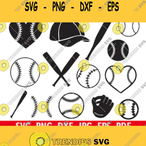 Baseball SVGBaseball SVG Cut fileBaseball Monogram for SilhouetteBaseball Stitches SvgDXF Bundle Softball CricutBaseball Clipart Vector