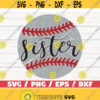 Baseball Sister SVG Cricut Cut File Silhouette Baseball SVG Commercial use Baseball shirt Baseball Fan Grunge Distressed Design 739