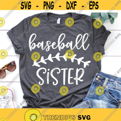 Baseball Sister Svg Girl Baseball Shirt Svg Little Sister Biggest Fan Svg Funny Baseball Svg Baseball Svg Files for Cricut Png Dxf Design 7532.jpg