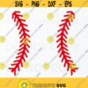Baseball Stitches SVG File for Cricut Softball Stitches Vector Images Sports Clip Art Eps Basebal Png Dfx cnc files Baseball clip art Design 113