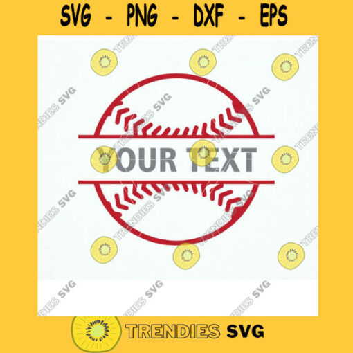 Baseball Svg Cut file. Svg Baseball Split Monogram Svg . Softball for Cutting Sports Design on Silhouette Cameo Cricut. Baseball Clipart