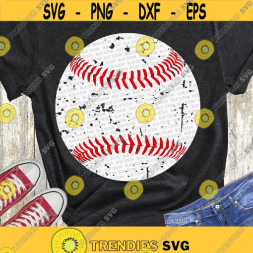 Baseball ball distressed SVG Baseball Ball Grunge SVG Baseball SVG