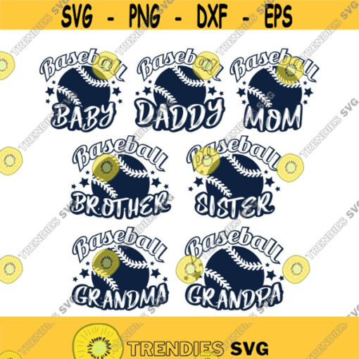 Baseball family svg baseball svg baseball shirt family svg png dxf Cutting files Cricut Cute svg designs print bundle Design 629