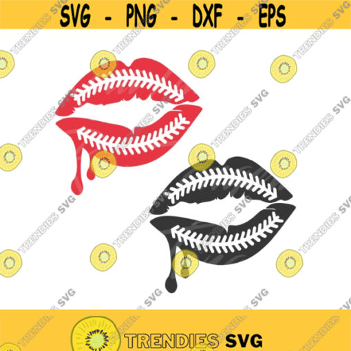 Baseball lips svg dripping lips svg lips svg baseball stitches svg png dxf Cutting files Cricut Funny Cute svg designs print for t shirt Design 590