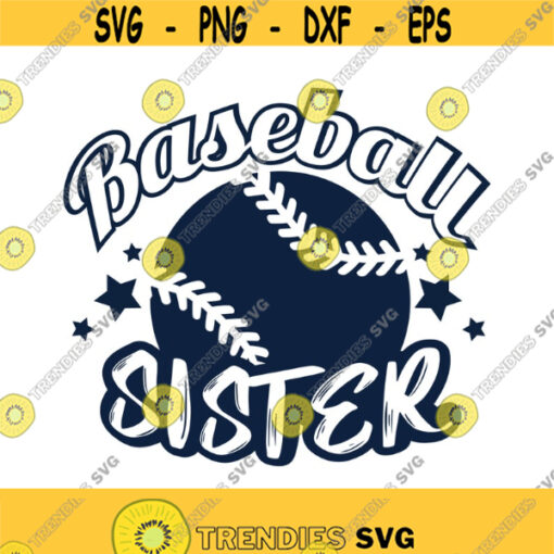 Baseball sister svg baseball svg sister svg png dxf Cutting files Cricut Cute svg designs print Design 450